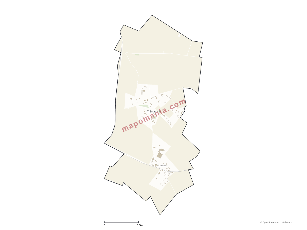 Carte de Trémauville à personnaliser