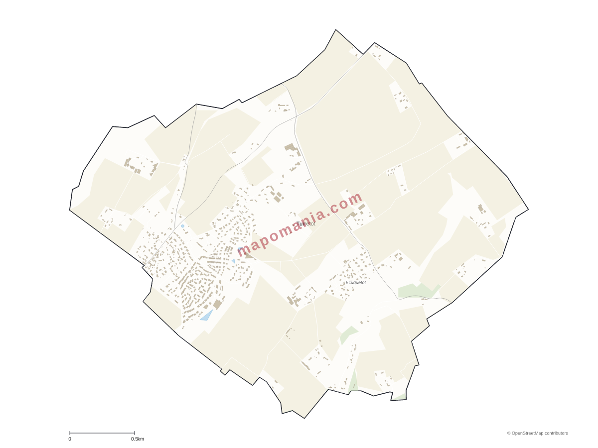 Carte de Turretot à personnaliser