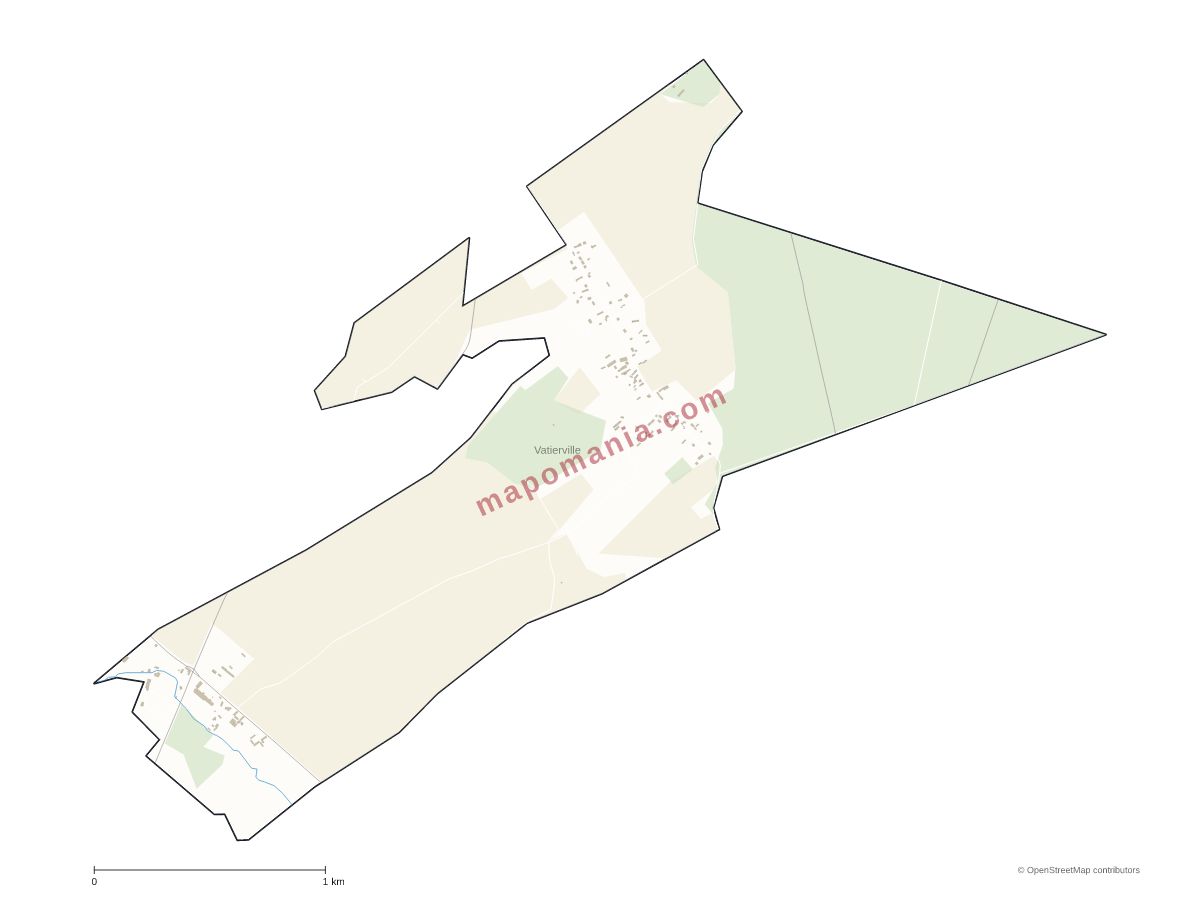Carte de Vatierville à personnaliser