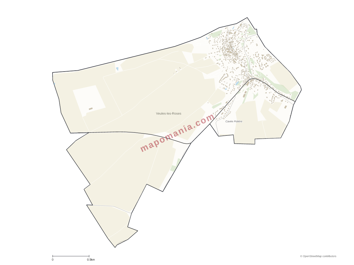Carte de Veules-les-Roses à personnaliser
