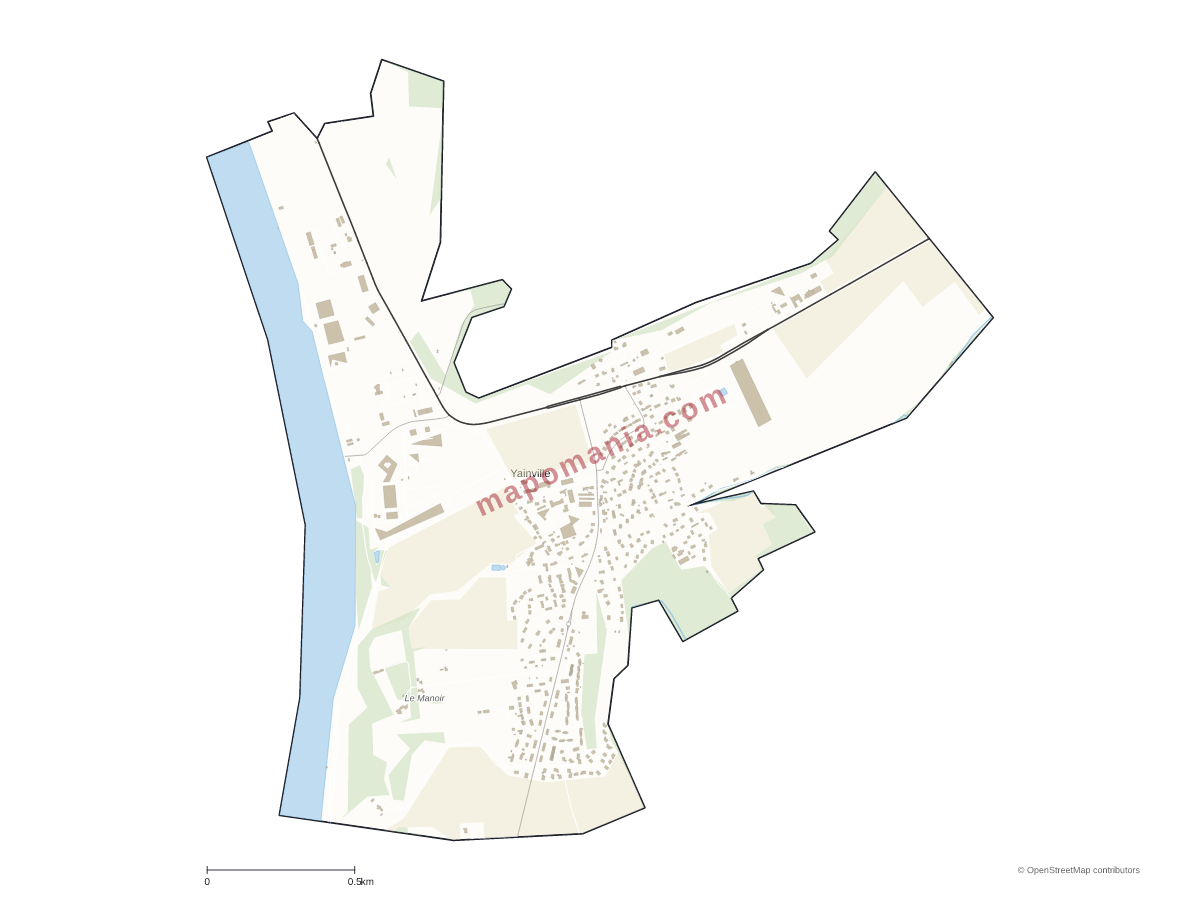 Carte de Yainville à personnaliser