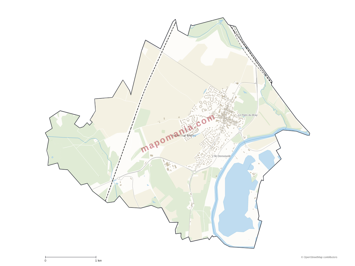 Carte de Annet-sur-Marne à personnaliser
