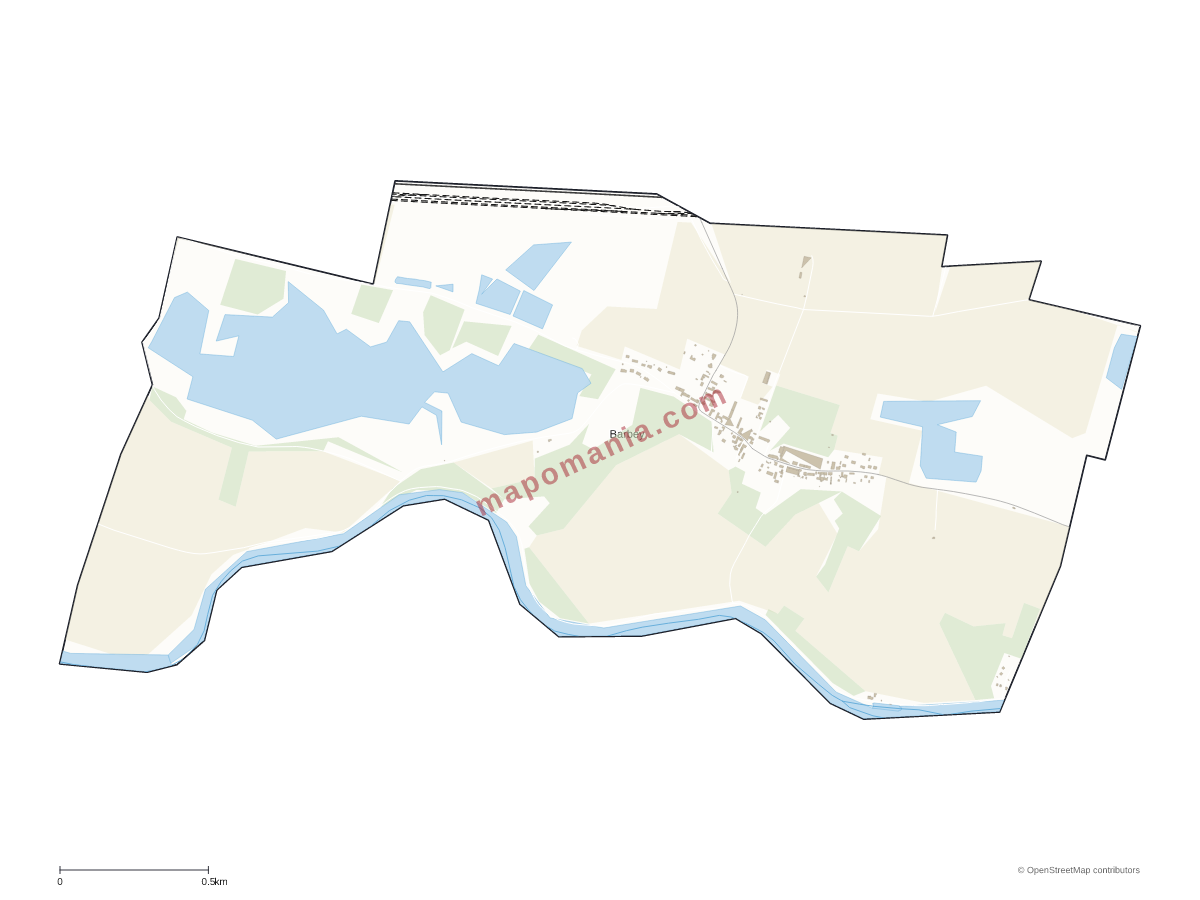 Carte de Barbey à personnaliser