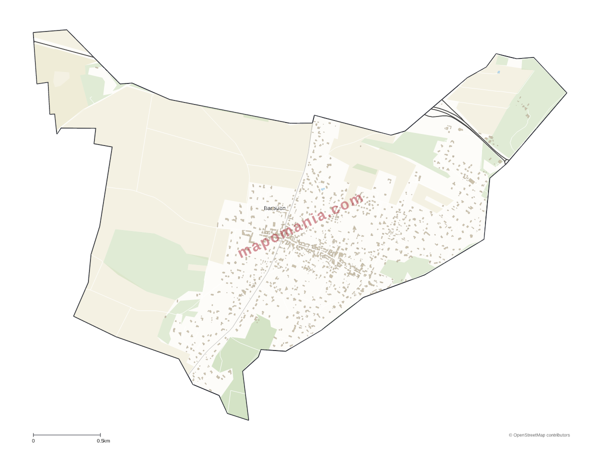 Carte de Barbizon à personnaliser