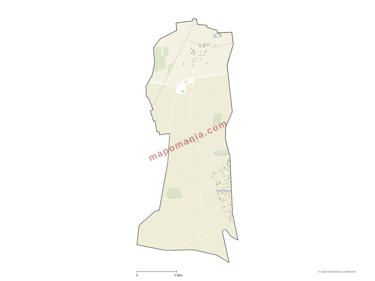 Carte de Bezalles à personnaliser