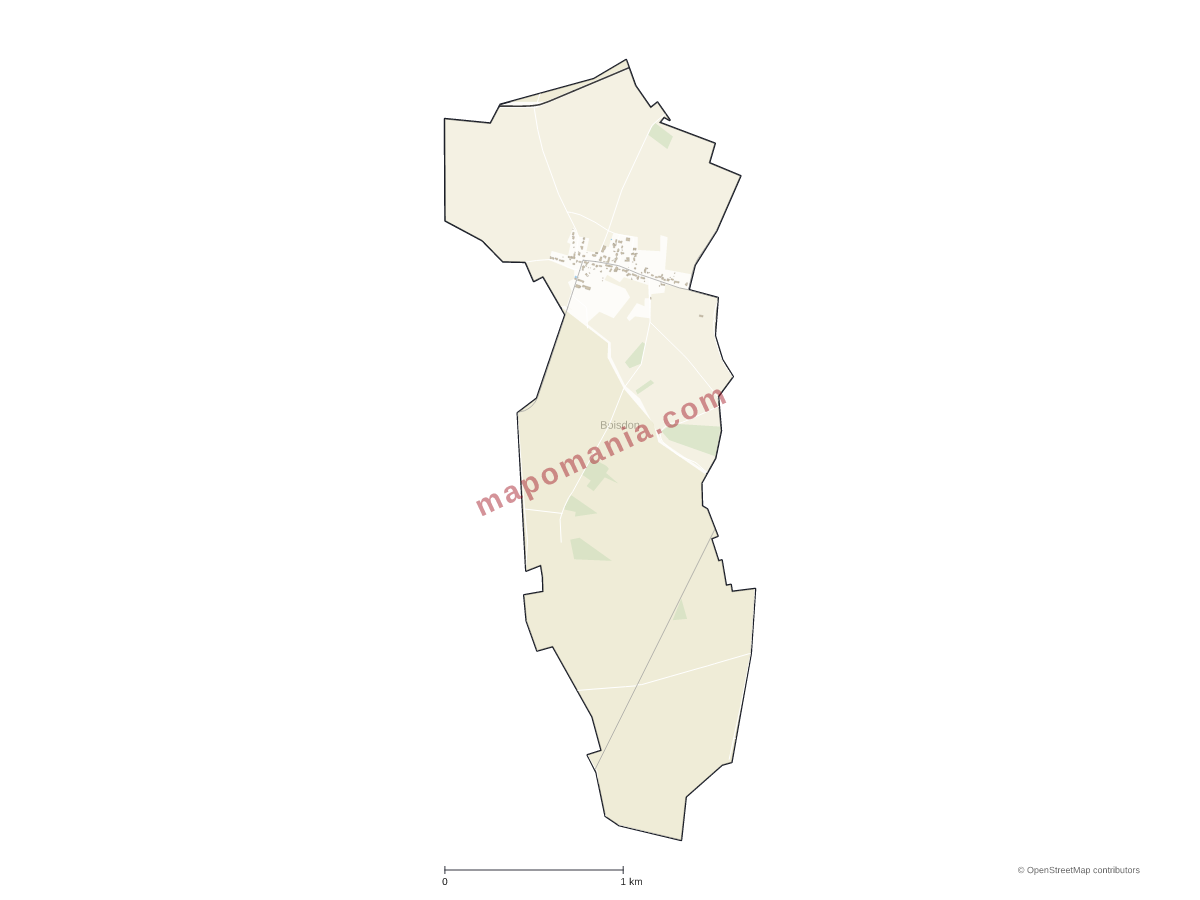 Carte de Boisdon à personnaliser