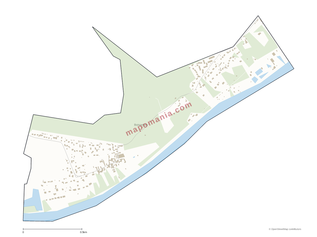 Carte de Boissettes à personnaliser