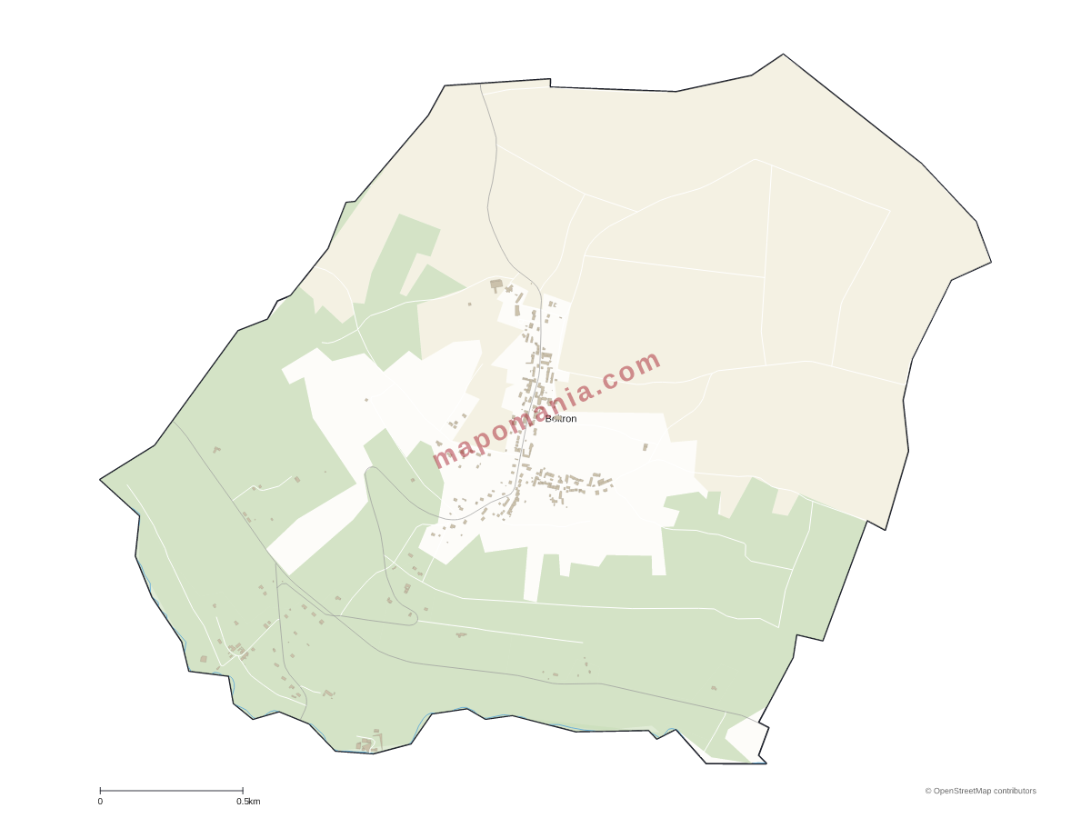 Carte de Boitron à personnaliser