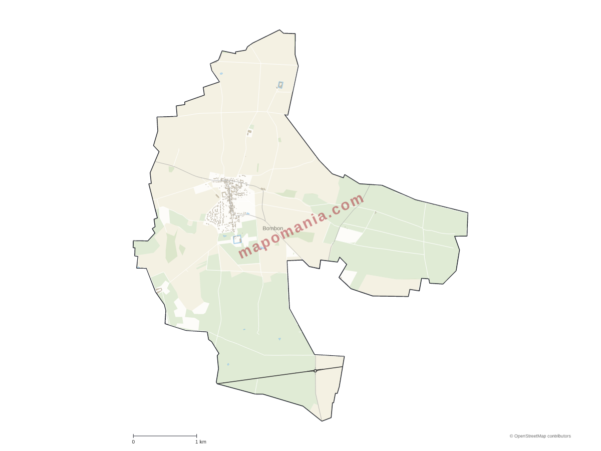 Carte de Bombon à personnaliser