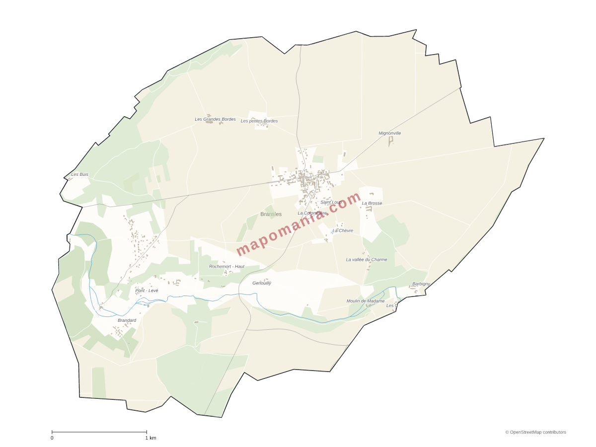 Carte de Bransles à personnaliser