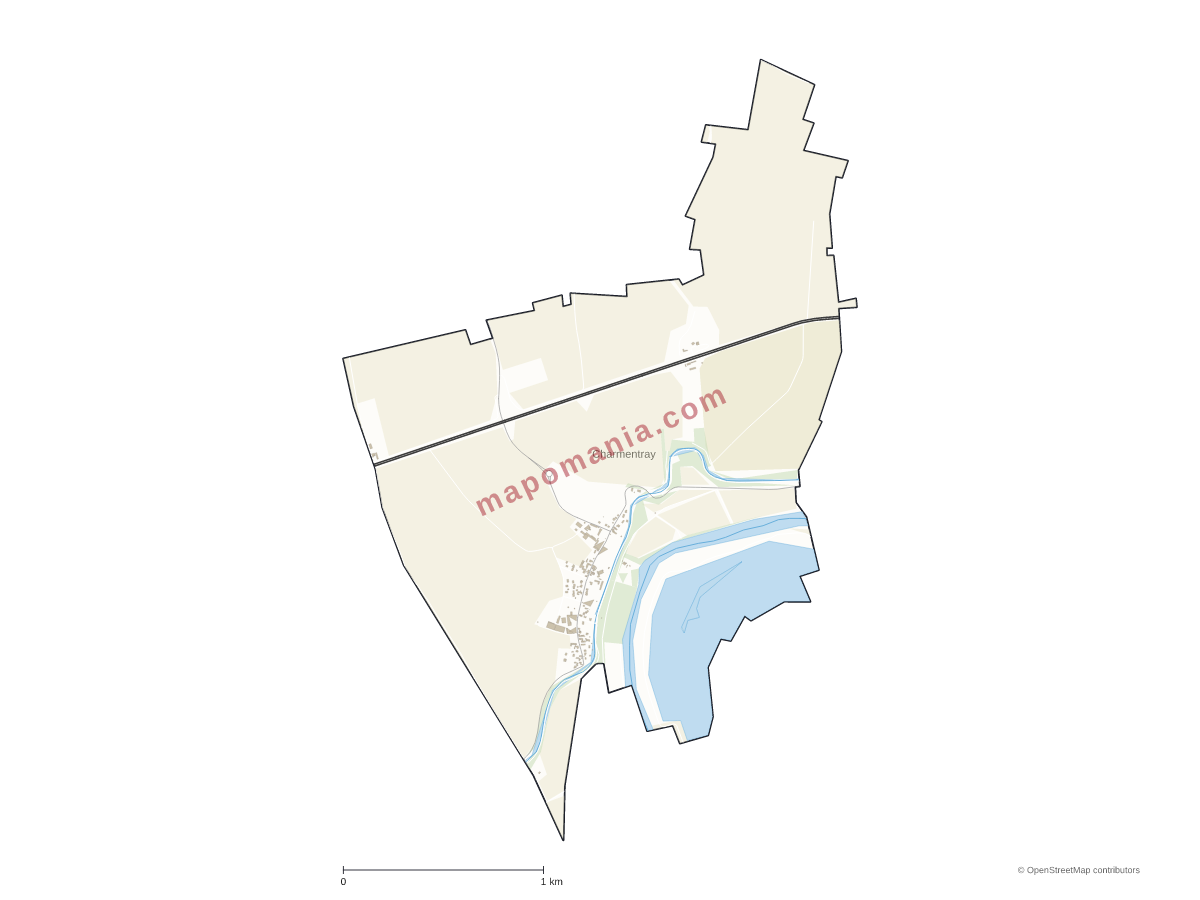 Carte de Charmentray à personnaliser