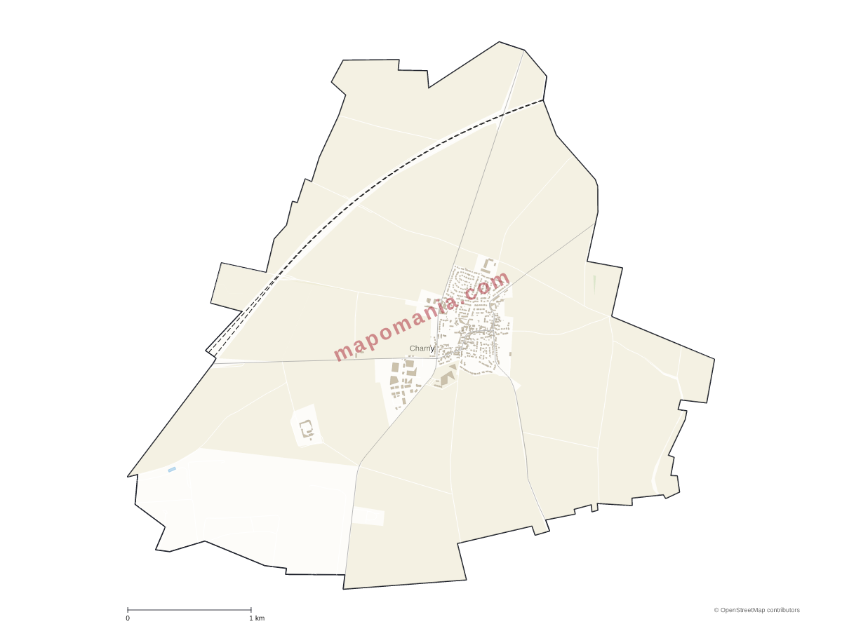 Carte de Charny à personnaliser