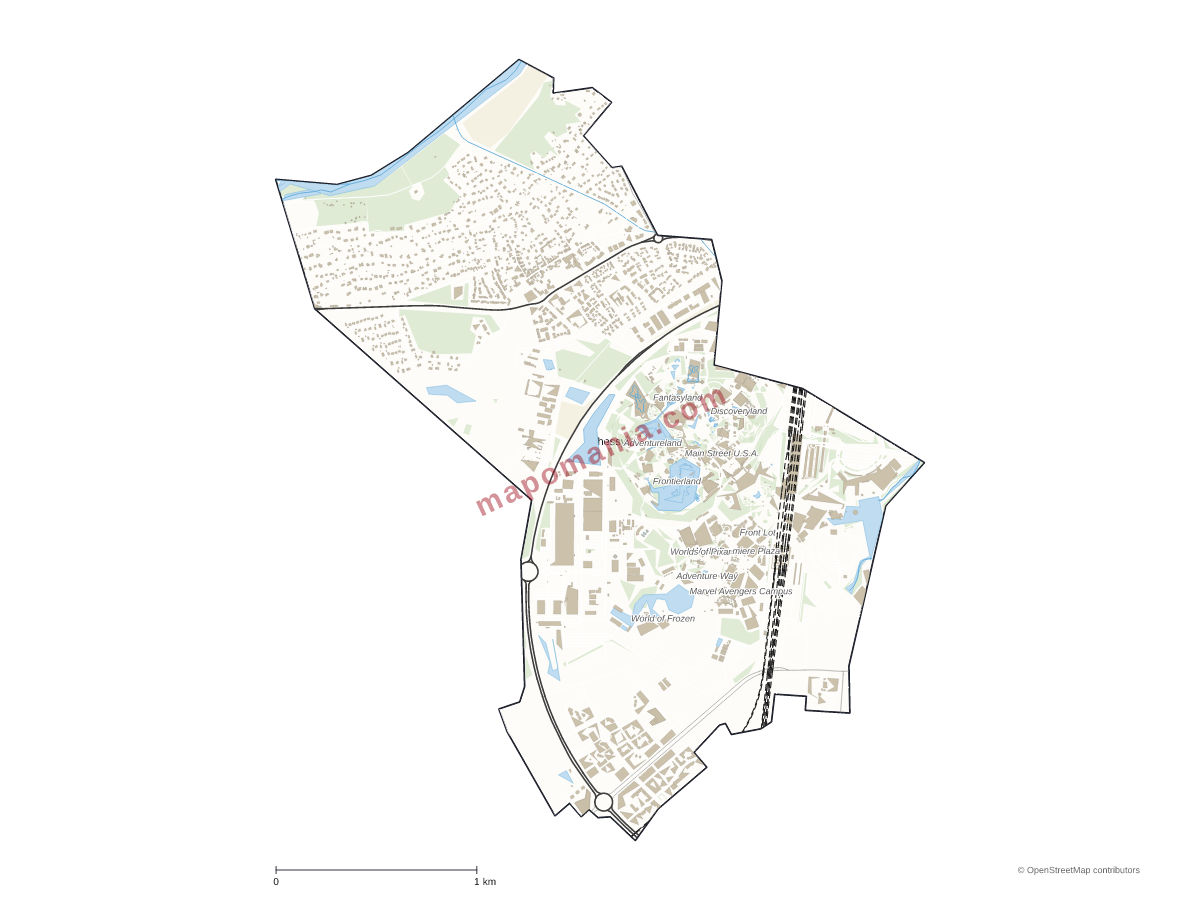 Carte de Chessy à personnaliser