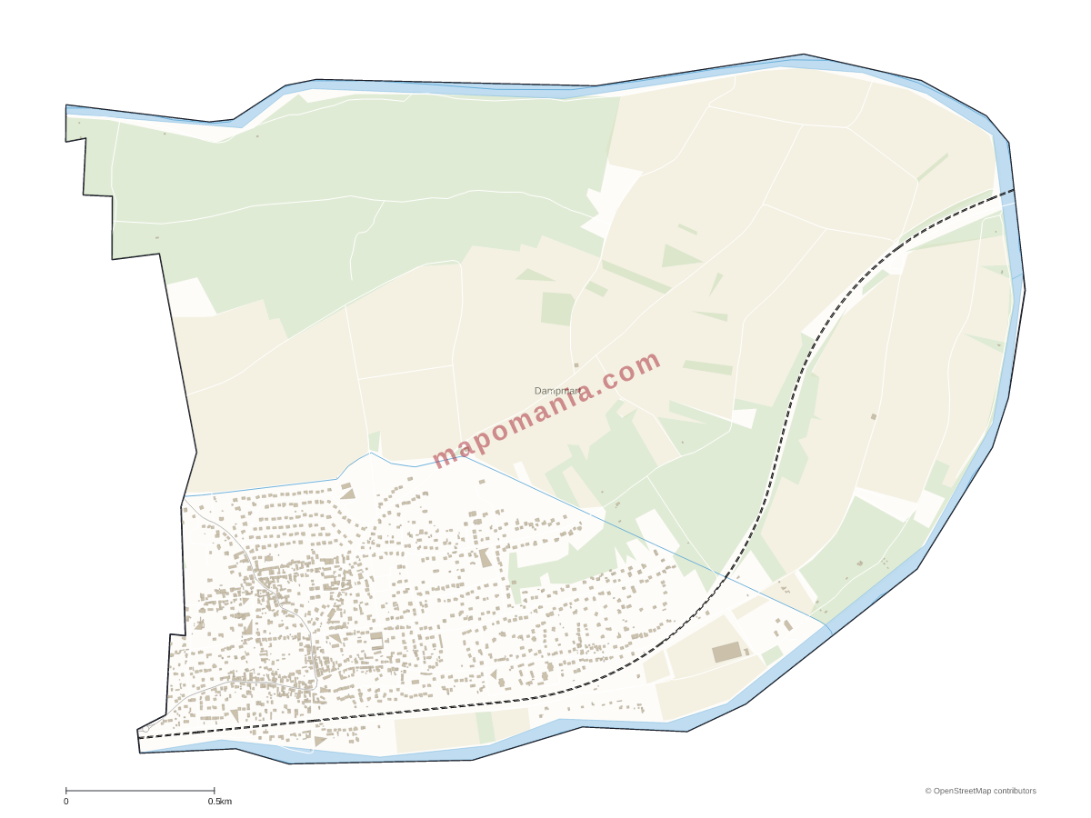 Carte de Dampmart à personnaliser