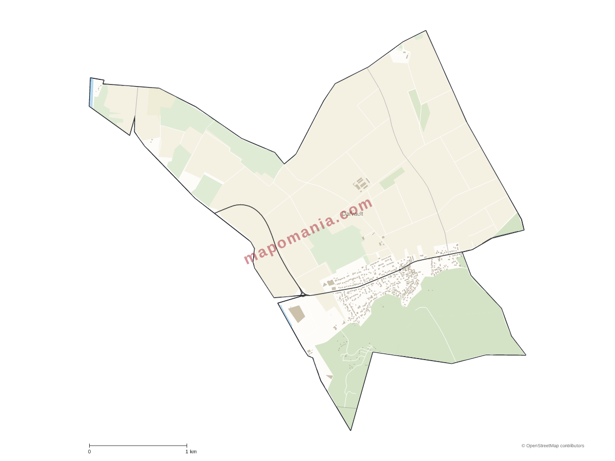 Carte de Darvault à personnaliser