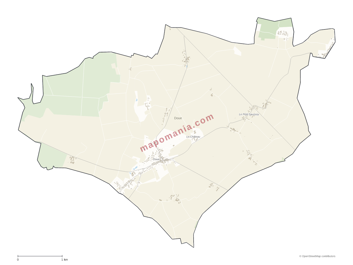 Carte de Doue à personnaliser