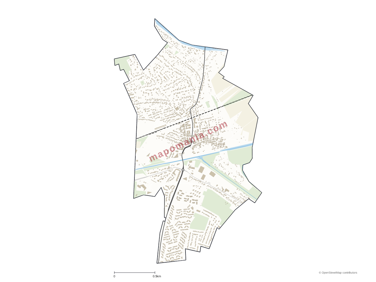 Carte de Esbly à personnaliser