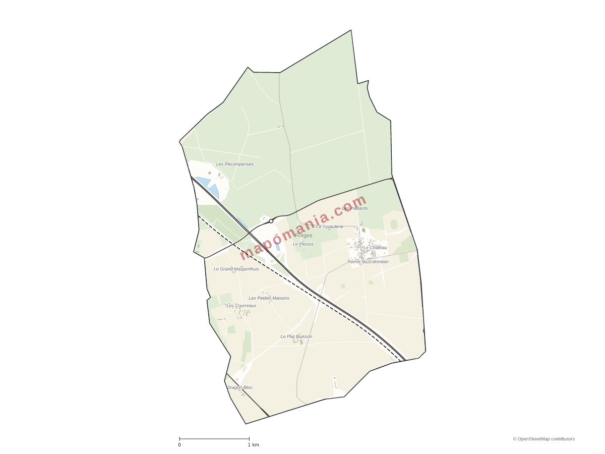 Carte de Forges à personnaliser