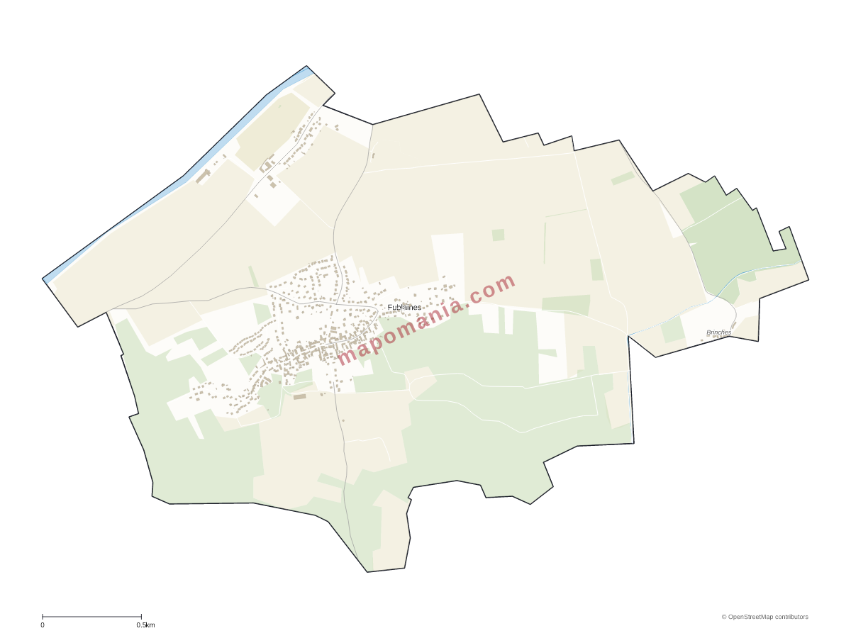 Carte de Fublaines à personnaliser