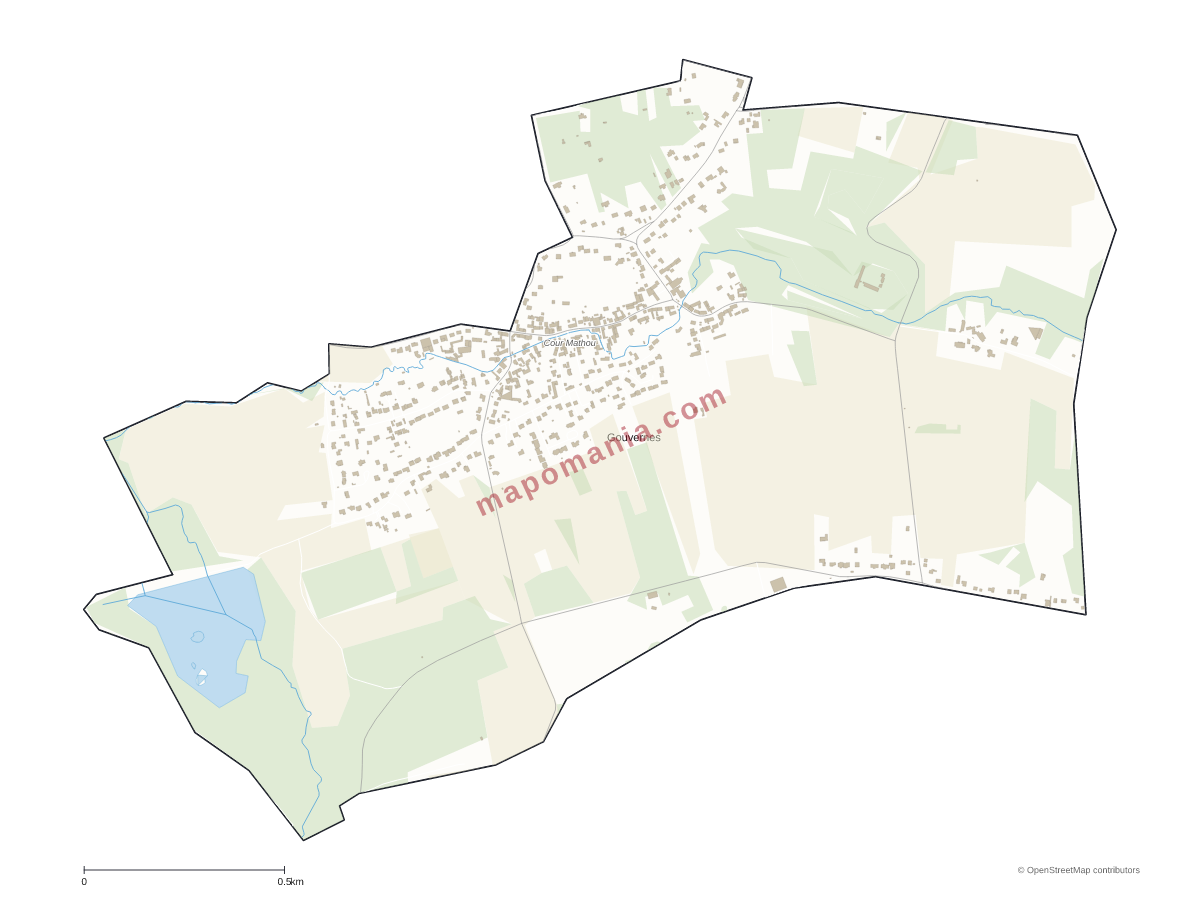 Carte de Gouvernes à personnaliser