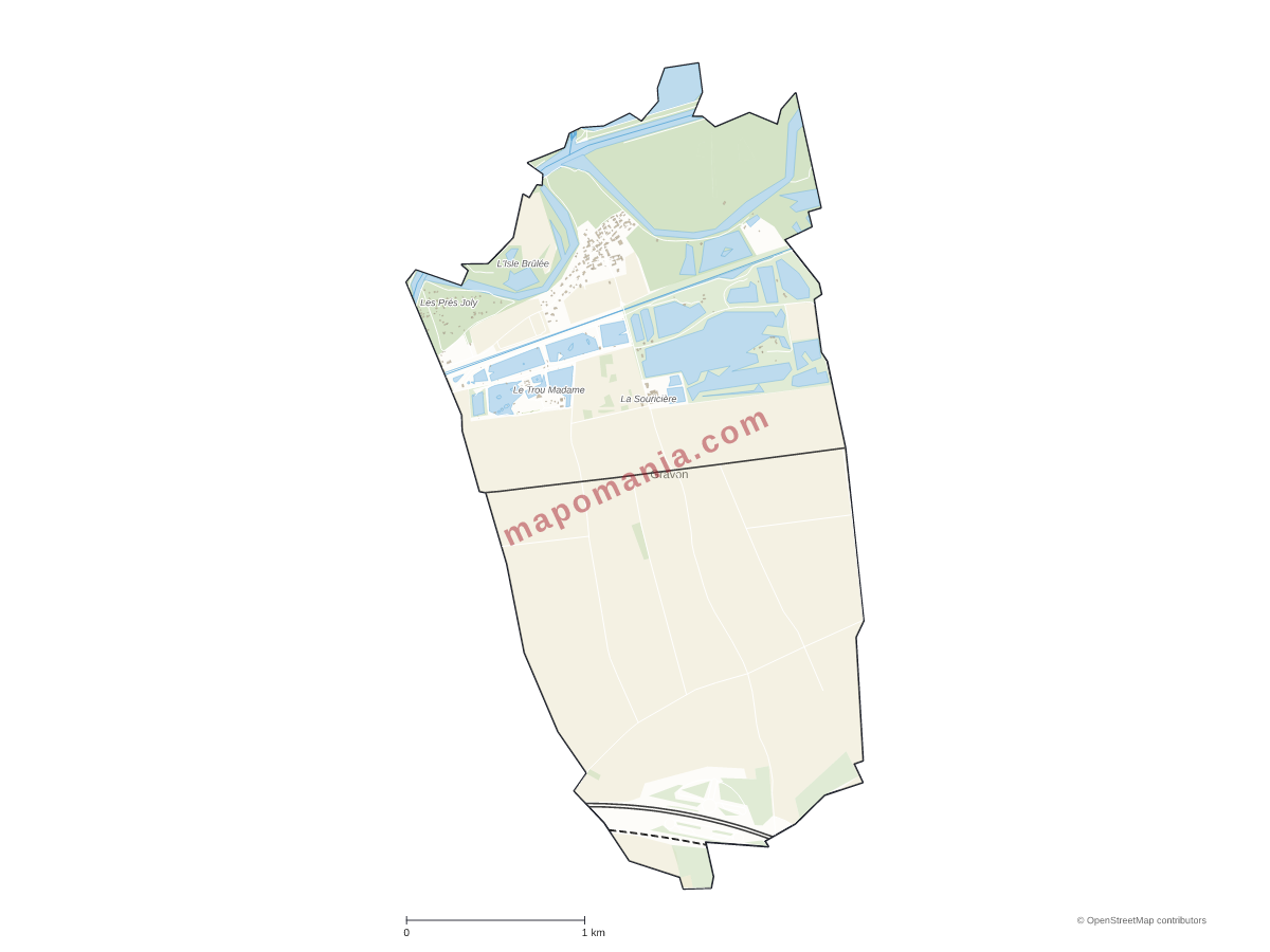 Carte de Gravon à personnaliser