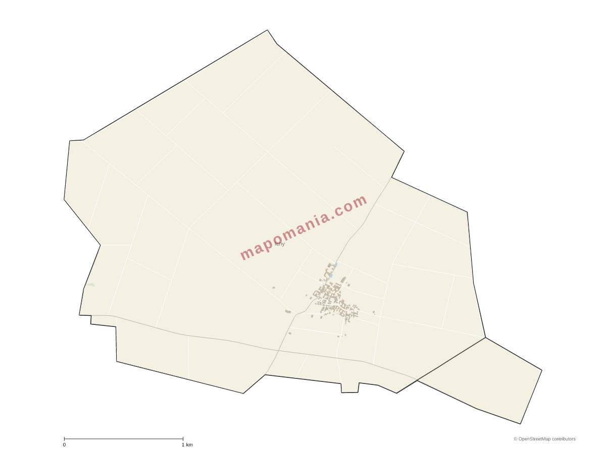 Carte de Ichy à personnaliser
