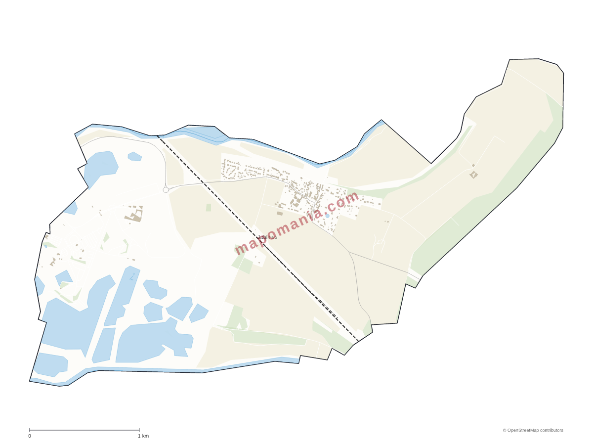 Carte de Jablines à personnaliser