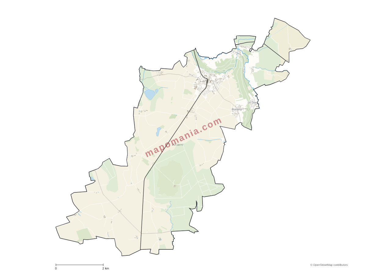 Carte de Jouarre à personnaliser