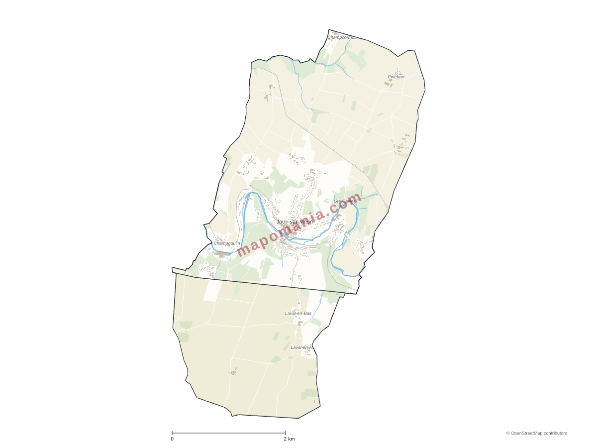 Carte de Jouy-sur-Morin à personnaliser