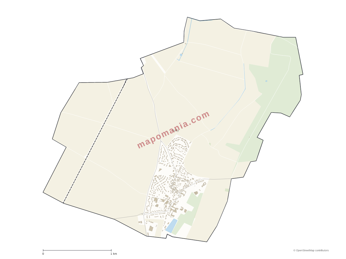 Carte de Juilly à personnaliser