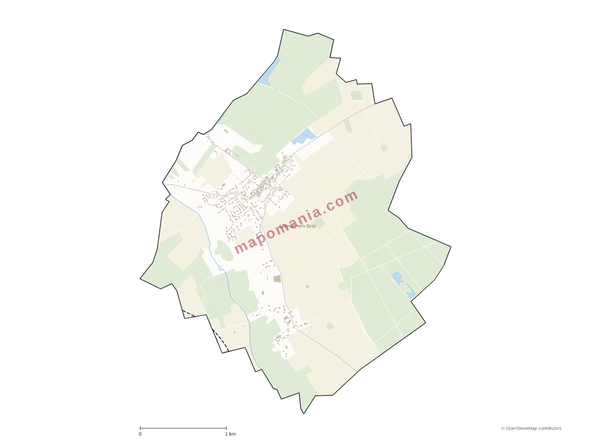 Carte de Liverdy-en-Brie à personnaliser