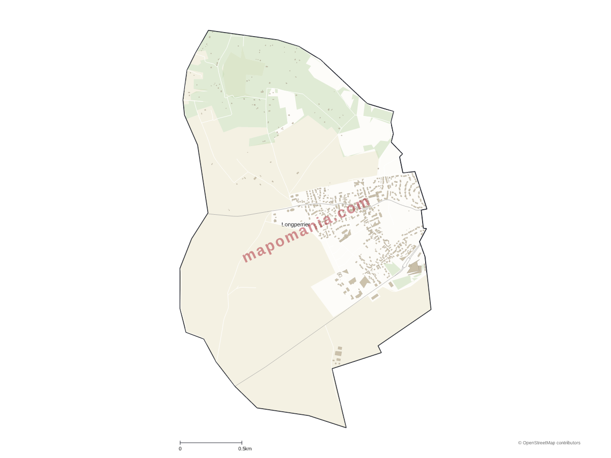 Carte de Longperrier à personnaliser