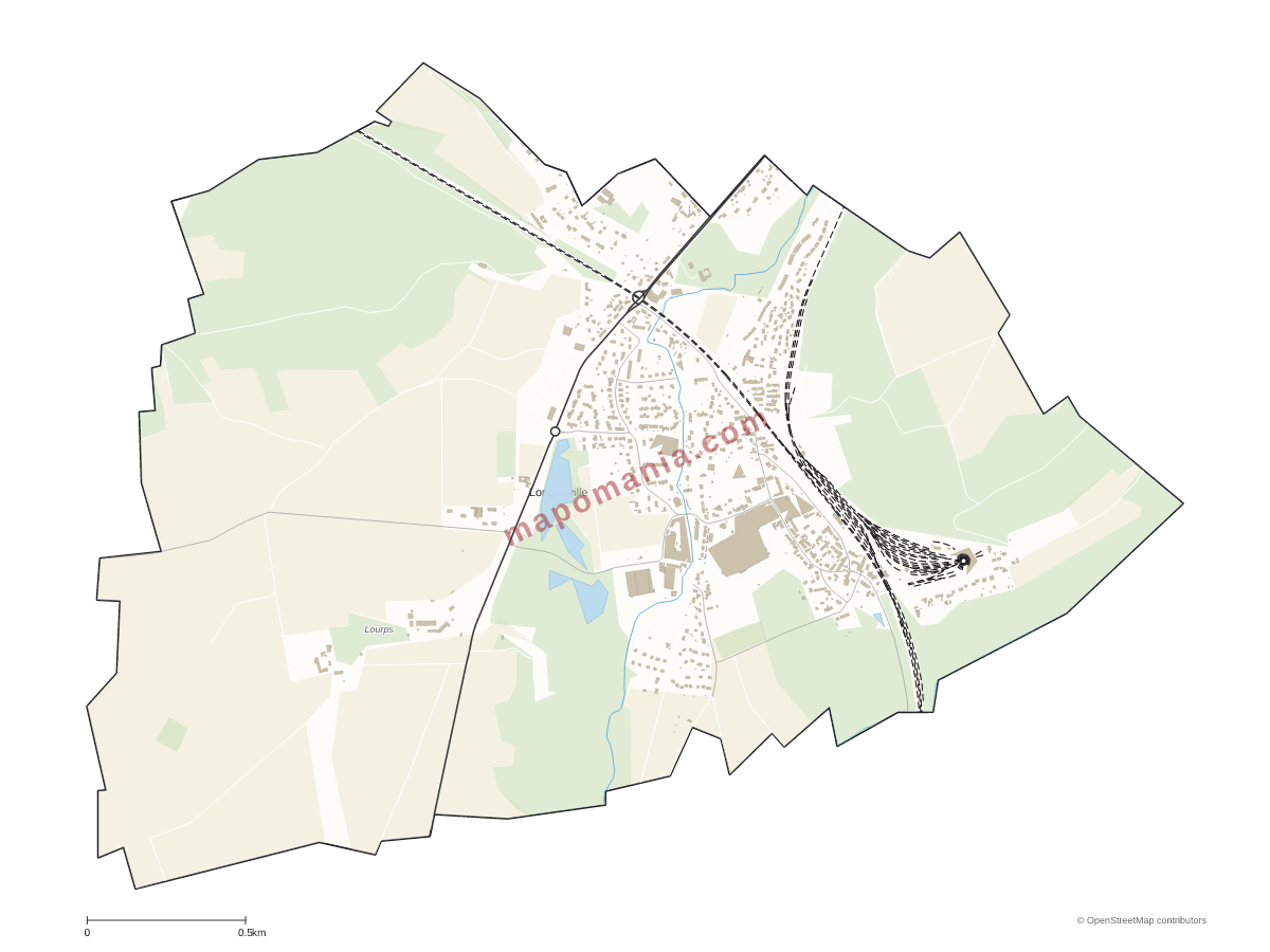 Carte de Longueville à personnaliser