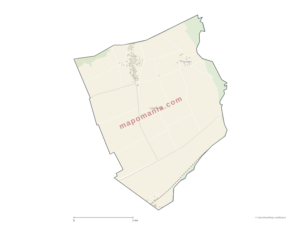Carte de Luisetaines à personnaliser