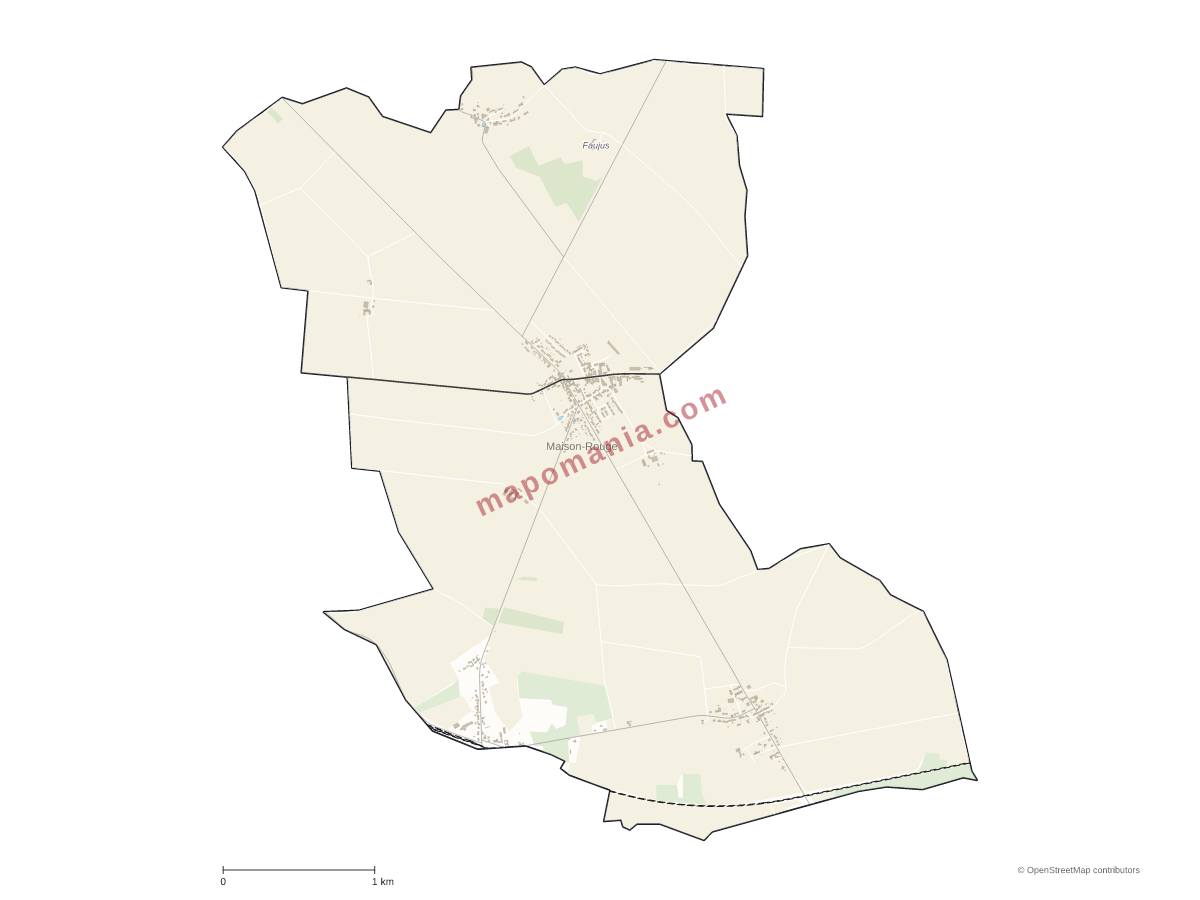 Carte de Maison-Rouge à personnaliser