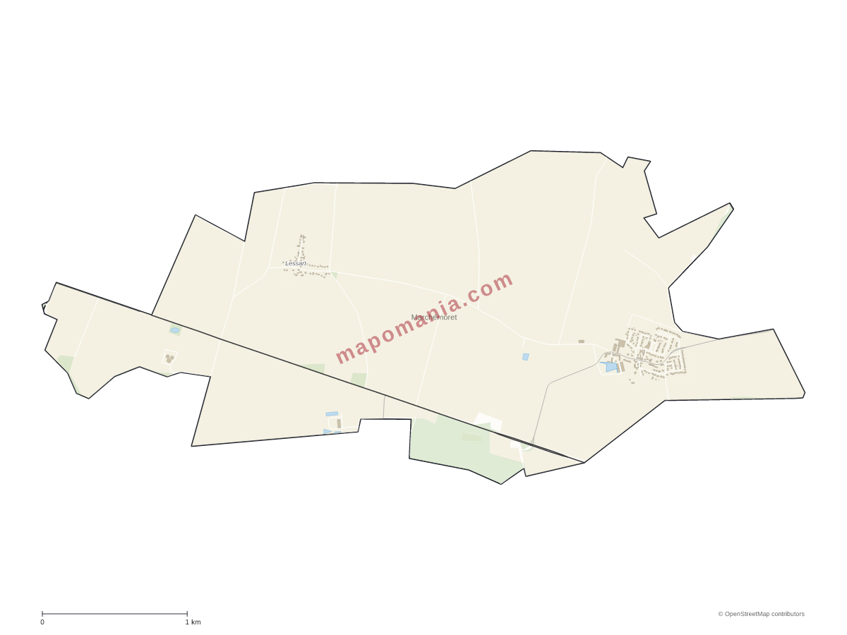 Carte de Marchémoret à personnaliser