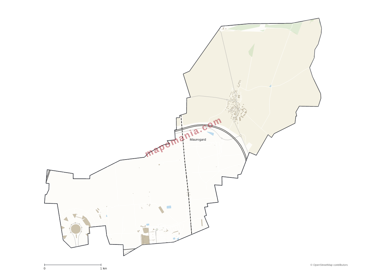 Carte de Mauregard à personnaliser