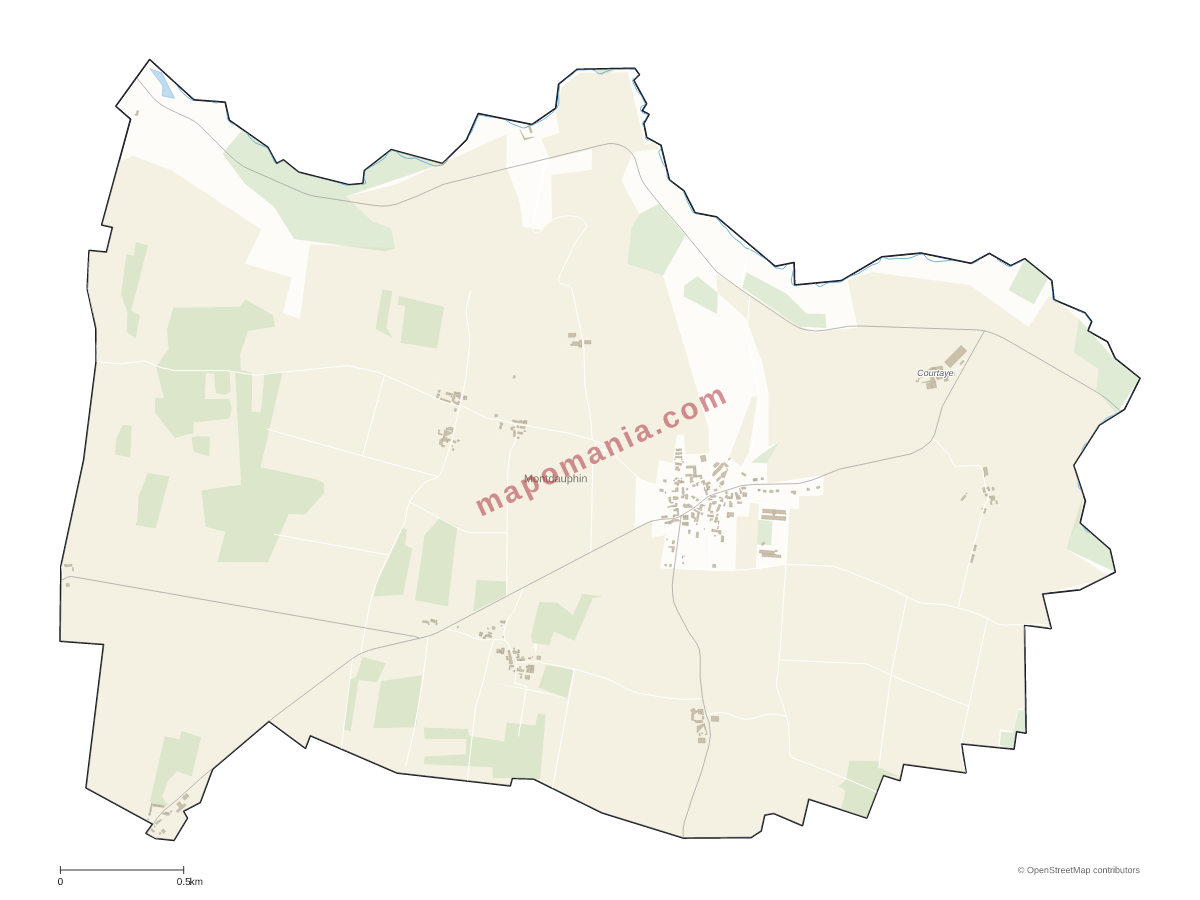 Carte de Montdauphin à personnaliser