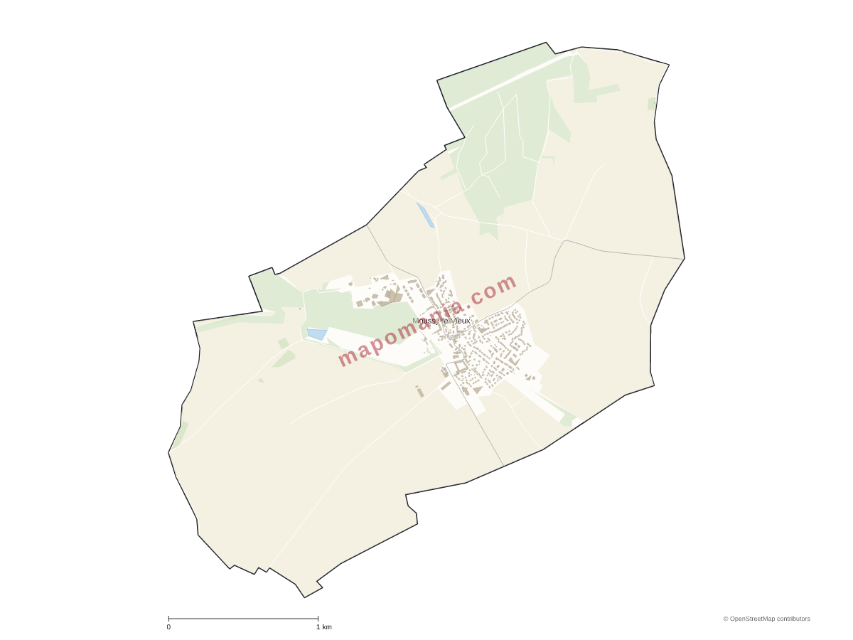 Carte de Moussy-le-Vieux à personnaliser