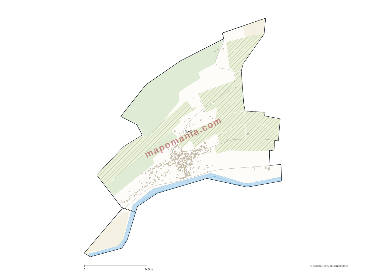 Carte de Nanteuil-sur-Marne à personnaliser
