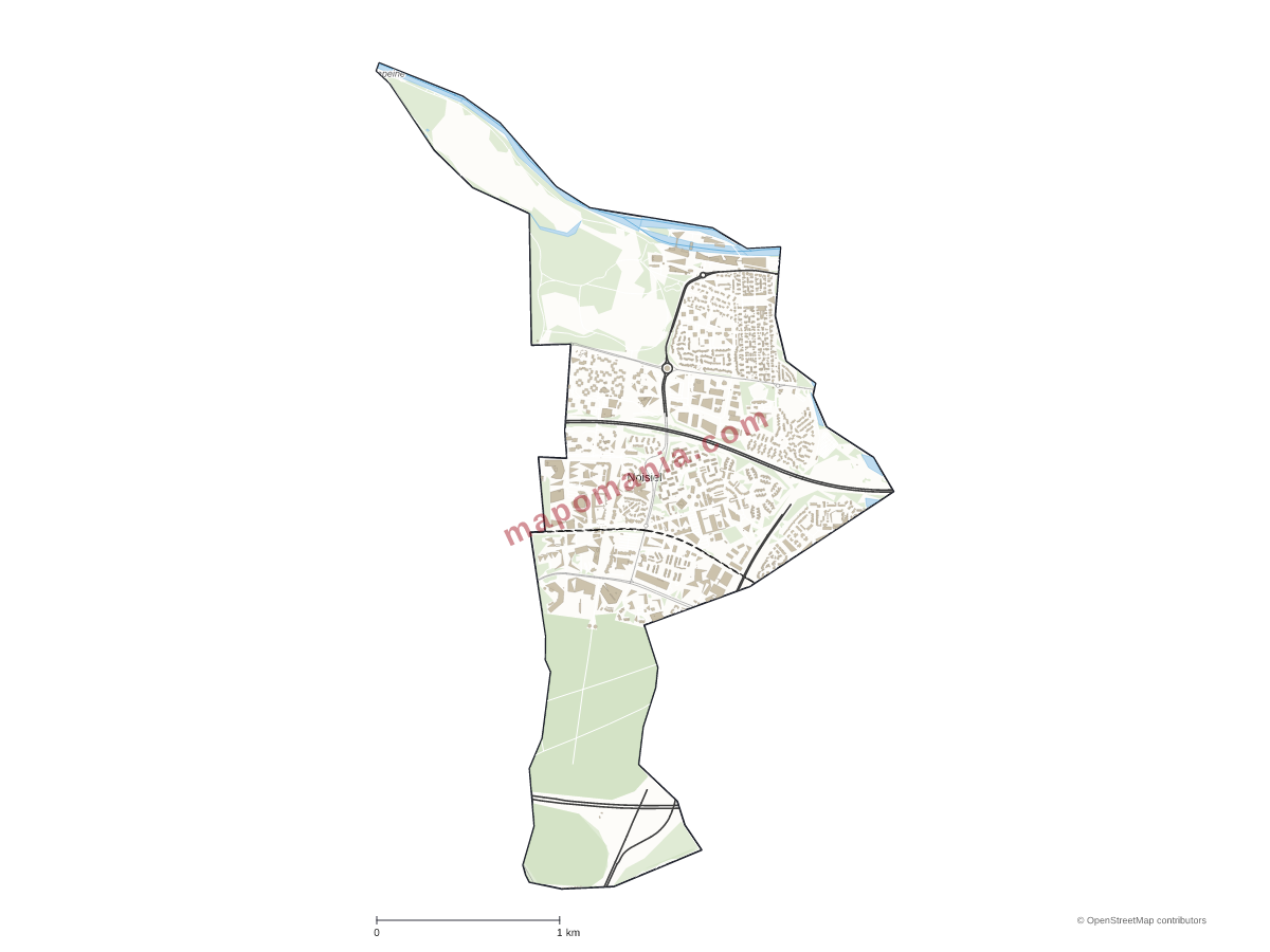 Carte de Noisiel à personnaliser
