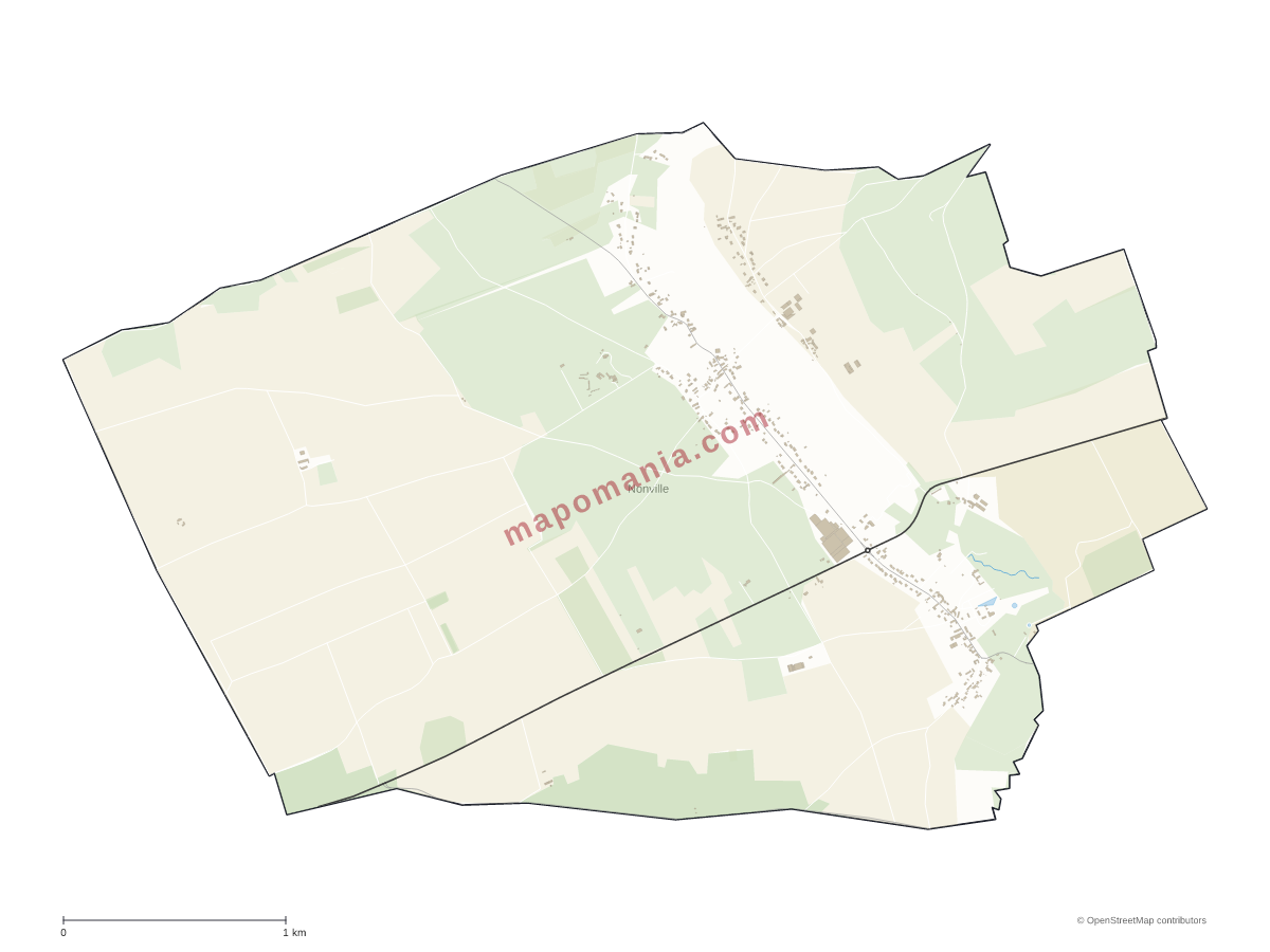 Carte de Nonville à personnaliser