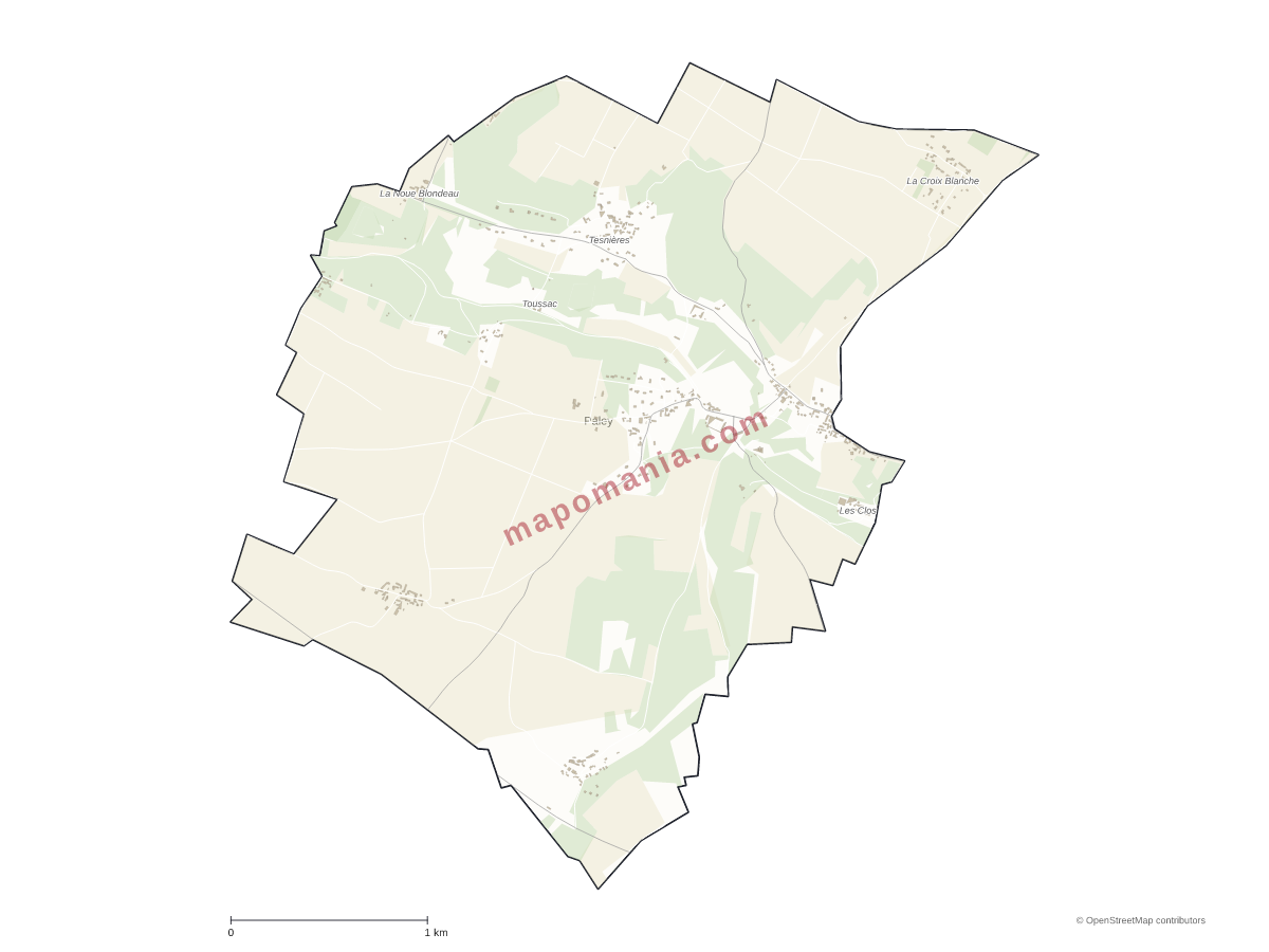 Carte de Paley à personnaliser
