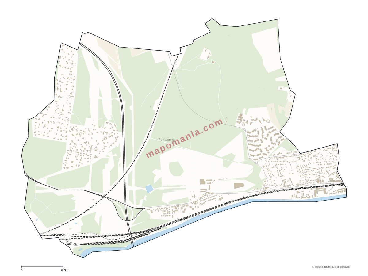 Carte de Pomponne à personnaliser