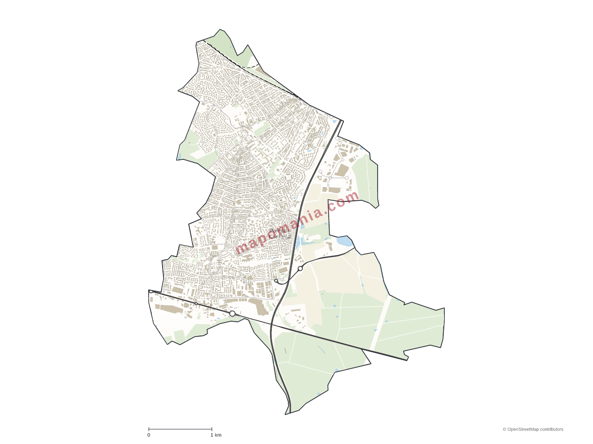 Carte de Pontault-Combault à personnaliser