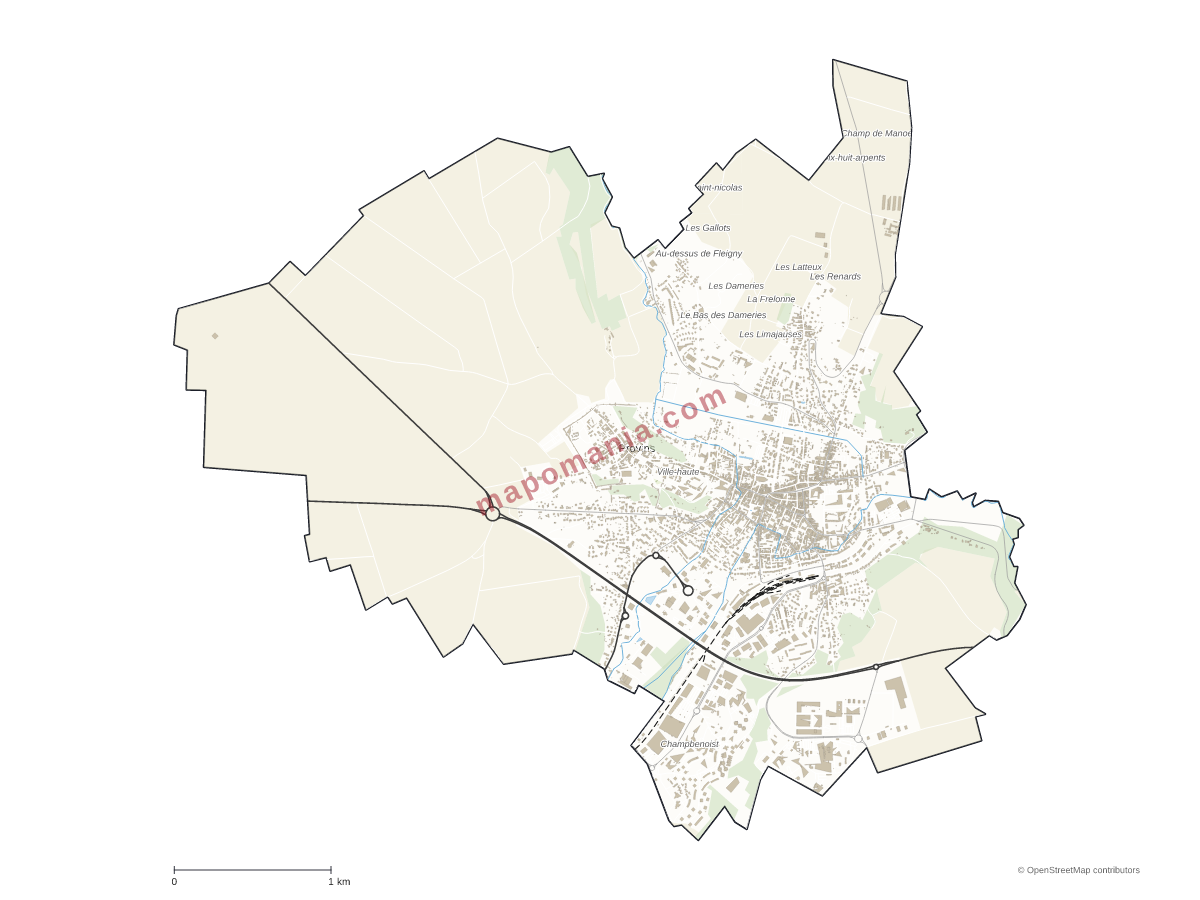 Carte de Provins à personnaliser