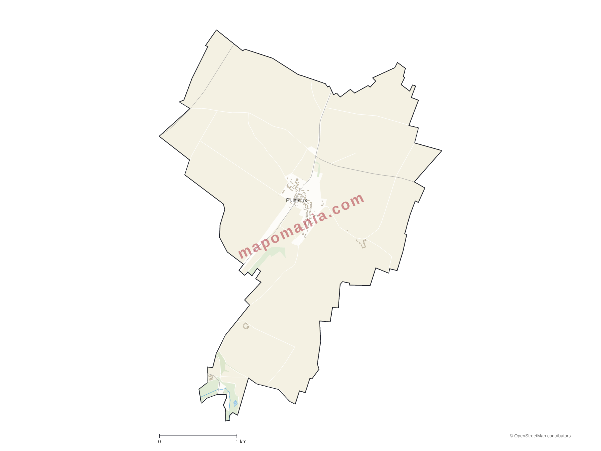 Carte de Puisieux à personnaliser