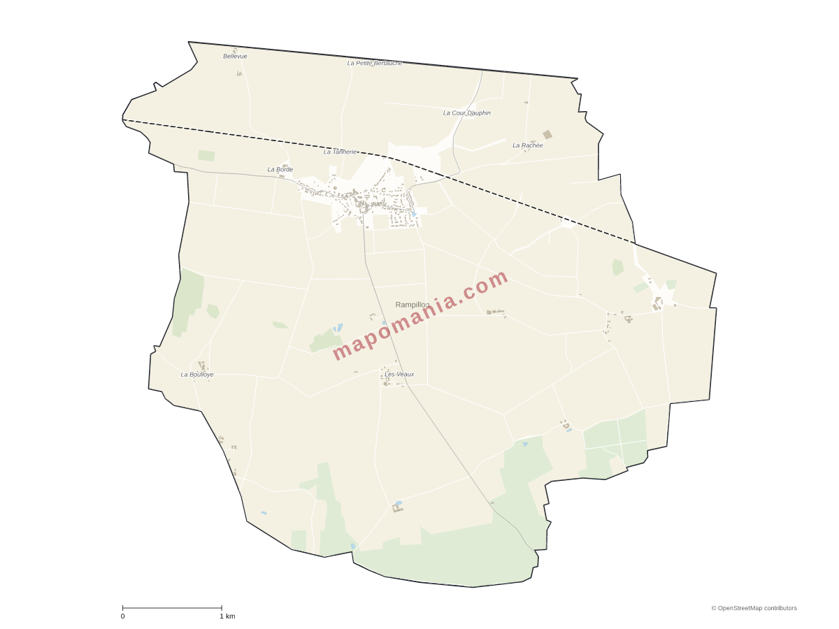 Carte de Rampillon à personnaliser