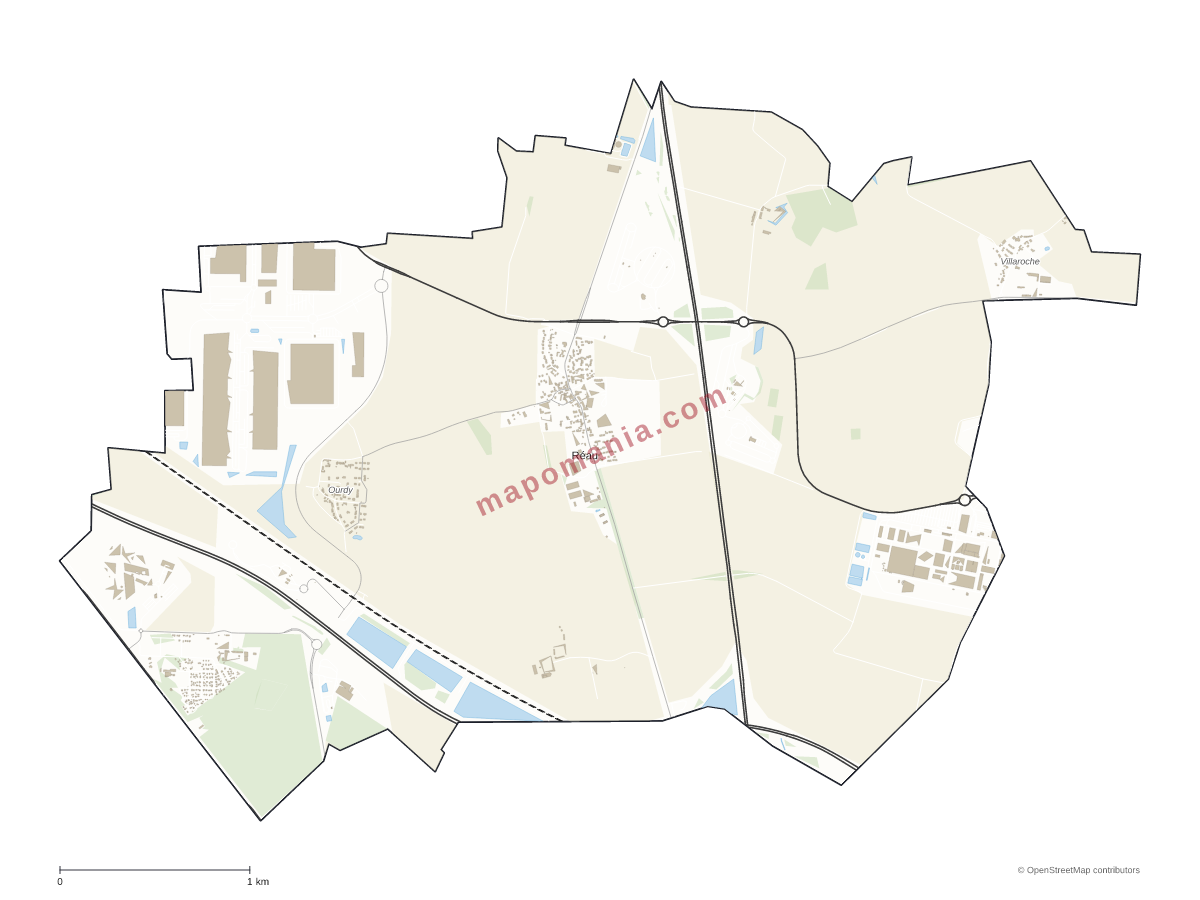 Carte de Réau à personnaliser