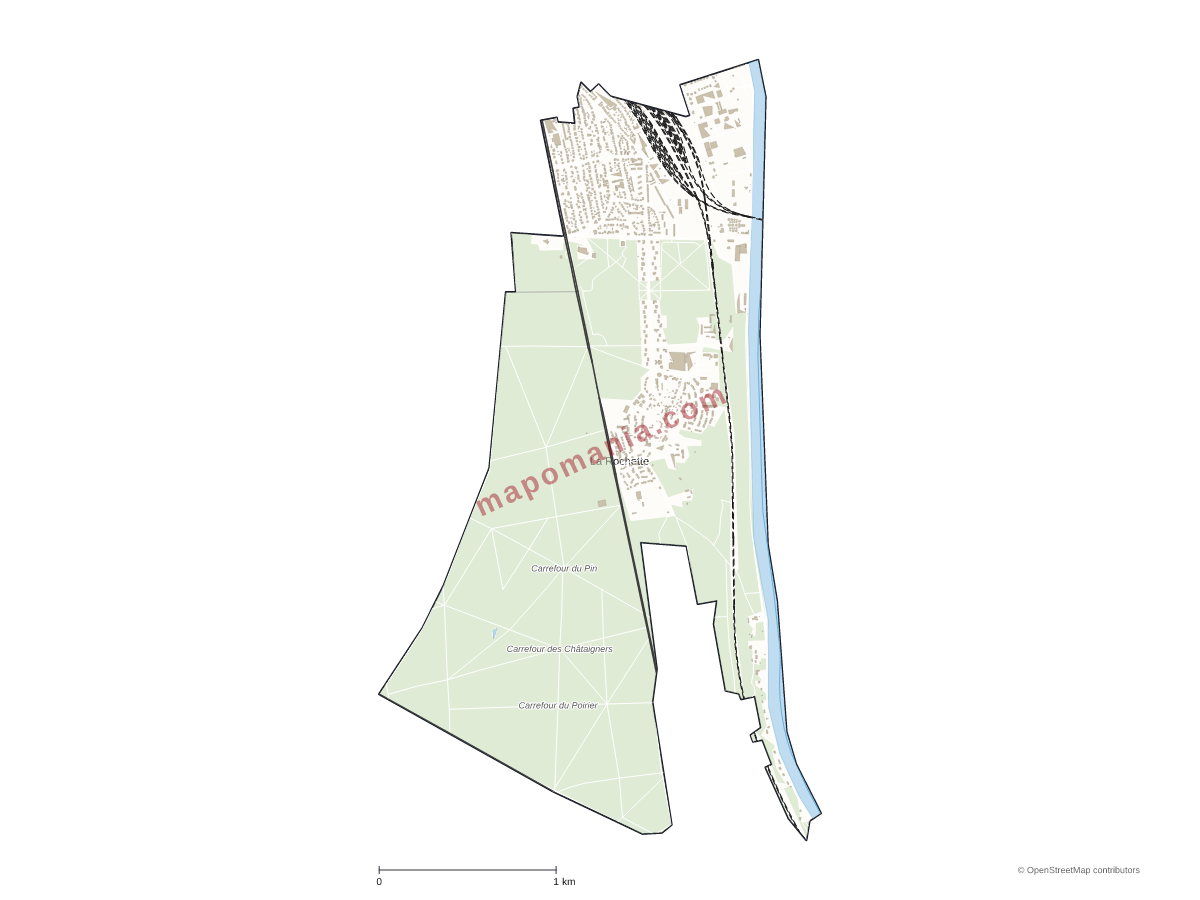 Carte de La Rochette à personnaliser